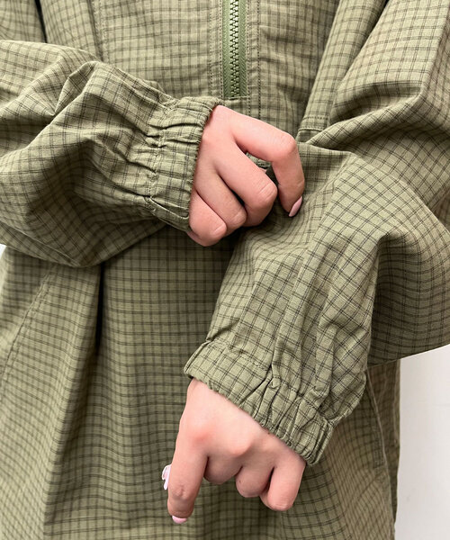CIAOPANIC（チャオパニック）の「アノラックチェックシャツジャケット（シャツ/ブラウス・レディース・ブラウン/カーキ/ブラック・FREE）」の5枚目の写真