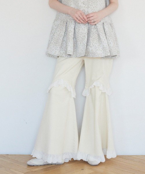 パンツ HONEY MI HONEY two-way denim flare pants HONEY MI HONEY two-way denim flare pants