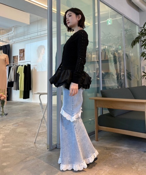 【新品】HONEY MI HONEY 2wayフレアデニム two-way denim flare pants