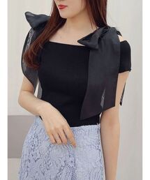 MERCURYDUO | ショルダーリボンニット(ニット/セーター)