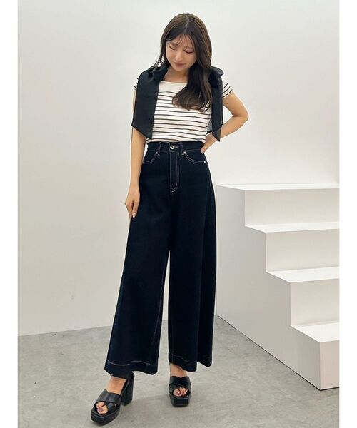 MERCURYDUO（マーキュリーデュオ）の「ショルダーリボンニット（ニット/セーター・レディース・ブラック/チャコールグレー/その他1・FREE）」の20枚目の写真