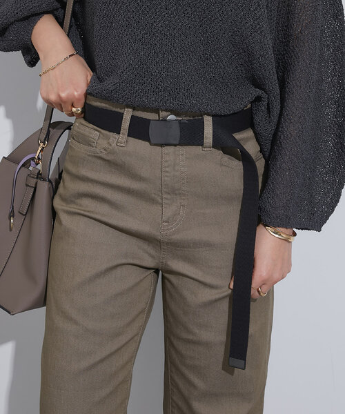 un dix cors(アンディコール)の「【ROKOTA(ロコタ)】ガチャベルト(ベルト・レディース・ベージュ/ブラック・FREE)」の2枚目の写真