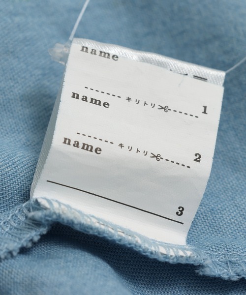 chil2（チルツー）の「ダンガリーティアードキャミソール（キャミソール・キッズ・ブルー/サックスブルー・130cm/120cm/150cm/140cm/110cm/100cm）」の3枚目の写真