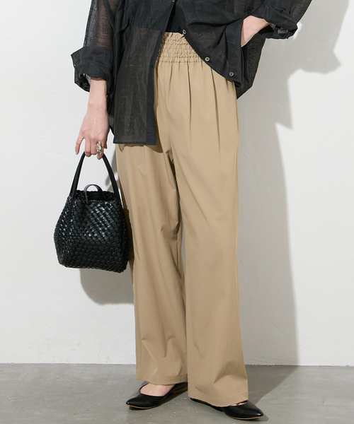 JOURNAL STANDARD（ジャーナルスタンダード）の「《追加2》【撥水/接触冷感/洗える/UVカット】リネンナイロンストレッチワイドパンツ（その他パンツ・レディース・サックスブルー/ベージュ系その他/グレー/ブラック・34/36/38/40）」の20枚目の写真