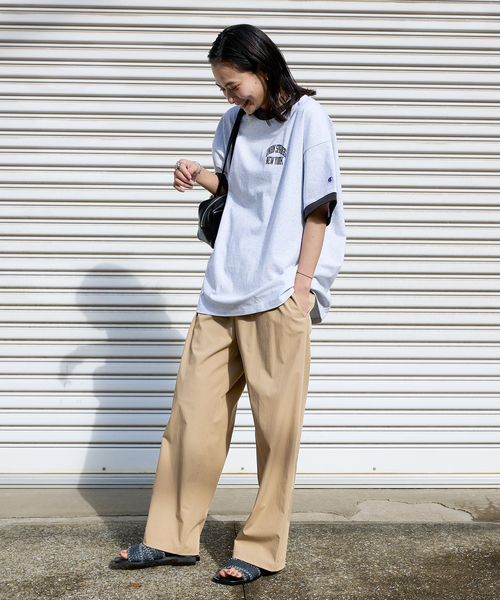 JOURNAL STANDARD（ジャーナルスタンダード）の「《追加2》【撥水/接触冷感/洗える/UVカット】リネンナイロンストレッチワイドパンツ（その他パンツ・レディース・サックスブルー/ベージュ系その他/グレー/ブラック・34/36/38/40）」の21枚目の写真