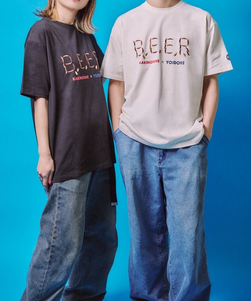 JUGLANS(ユグランス)の「【YOIDORE/ヨイドレ】柿の種コラボ Tシャツ(Tシャツ/カットソー・メンズ・ブラック/ホワイト/グリーン・XL/L/M)」の14枚目の写真