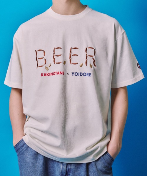 JUGLANS(ユグランス)の「【YOIDORE/ヨイドレ】柿の種コラボ Tシャツ(Tシャツ/カットソー・メンズ・ブラック/ホワイト/グリーン・XL/L/M)」の17枚目の写真