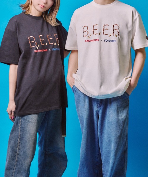 JUGLANS(ユグランス)の「【YOIDORE/ヨイドレ】柿の種コラボ Tシャツ(Tシャツ/カットソー・メンズ・ブラック/ホワイト/グリーン・XL/L/M)」の13枚目の写真