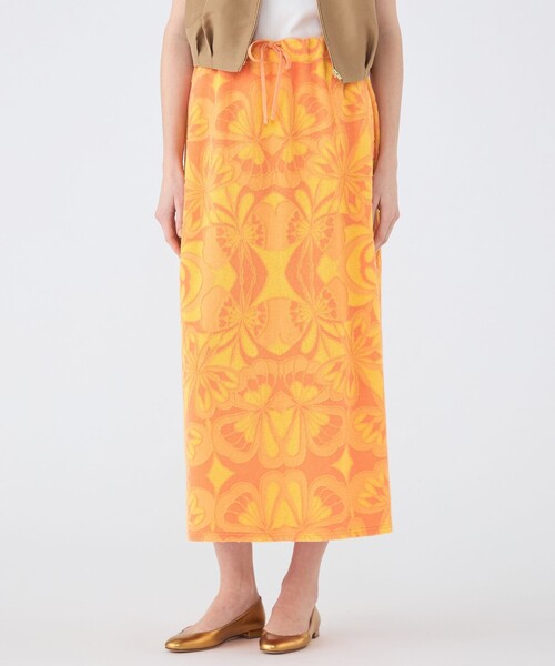 TOMORROWLAND collection（トゥモローランドコレクション）の「フラワーパイル ストリングストレートスカート（スカート・レディース・オレンジ系その他2・36）」の3枚目の写真