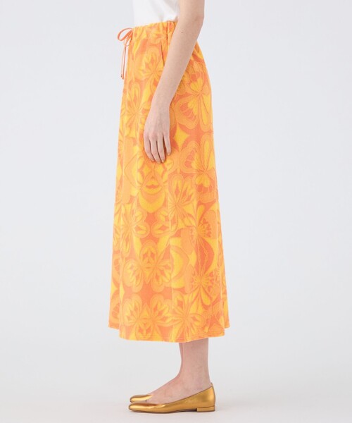 TOMORROWLAND collection（トゥモローランドコレクション）の「フラワーパイル ストリングストレートスカート（スカート・レディース・オレンジ系その他2・36）」の4枚目の写真