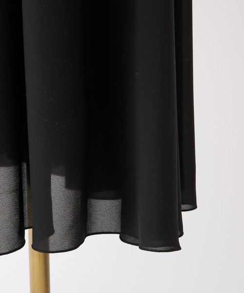 one after another NICE CLAUP（ワンアフターアナザーナイスクラップ）の「【新色追加！】イレヘムティアードロングワンピース（ワンピース・レディース・ブラック/ブラック系その他/ホワイト系その他/ブラック系その他2/ホワイト系その他2/チェック・FREE）」の13枚目の写真