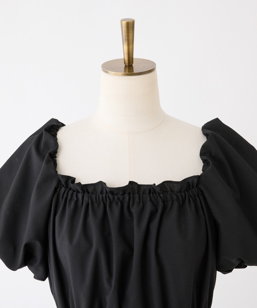 one after another NICE CLAUP（ワンアフターアナザーナイスクラップ）の「【新色追加！】イレヘムティアードロングワンピース（ワンピース・レディース・ブラック/ブラック系その他/ホワイト系その他/ブラック系その他2/ホワイト系その他2/チェック・FREE）」の10枚目の写真