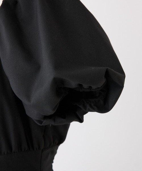 one after another NICE CLAUP（ワンアフターアナザーナイスクラップ）の「【新色追加！】イレヘムティアードロングワンピース（ワンピース・レディース・ブラック/ブラック系その他/ホワイト系その他/ブラック系その他2/ホワイト系その他2/チェック・FREE）」の9枚目の写真