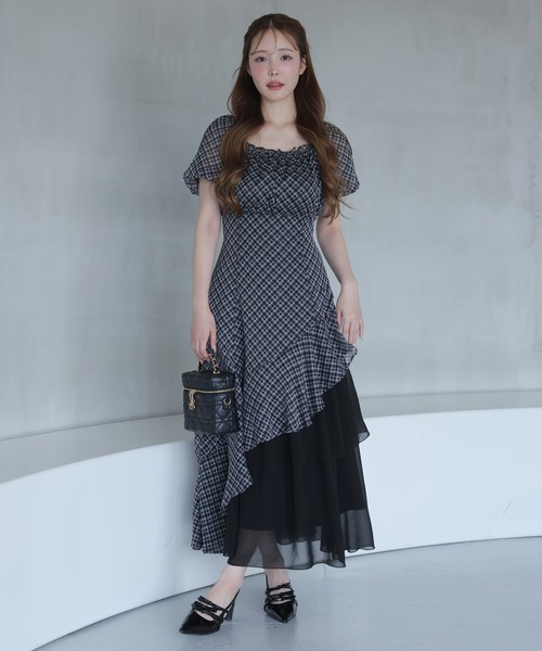 nice claup イレヘムティアードロングワンピース one after another NICE CLAUP ワンピース 「新色追加！」イレ