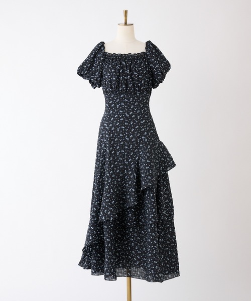 Black collection】イレヘムティアードロングワンピース