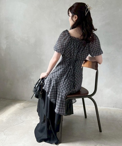 セール】【新色追加！】イレヘムティアードロングワンピース