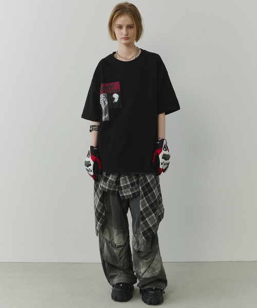 AIVER カットオフパッチS/S TEE（Tシャツ/カットソー）｜AIVER