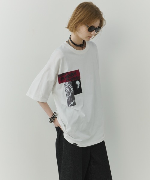 AIVER カットオフパッチS/S TEE（Tシャツ/カットソー）｜AIVER