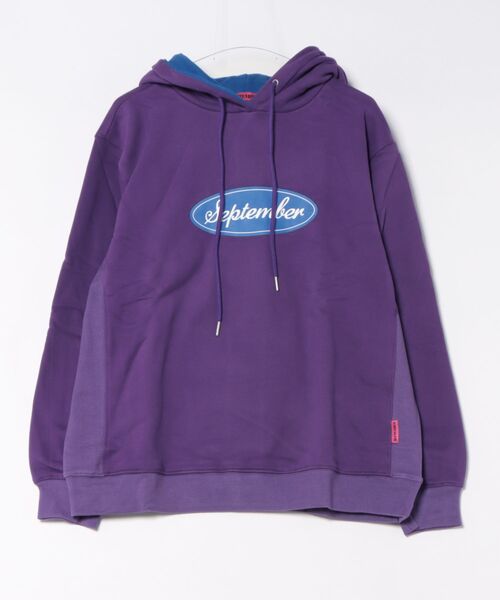 September（セプテンバー）の「《SEPTEMBER(セプテンバー)》print hoodie（パーカー・レディース・ブラック/パープル/ホワイト・MEDIUM/SMALL）」の3枚目の写真