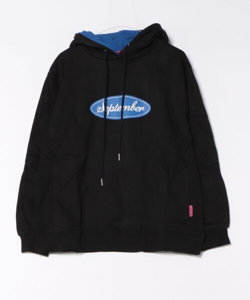 September（セプテンバー）の「《SEPTEMBER(セプテンバー)》print hoodie（パーカー・レディース・ブラック/パープル/ホワイト・MEDIUM/SMALL）」の2枚目の写真
