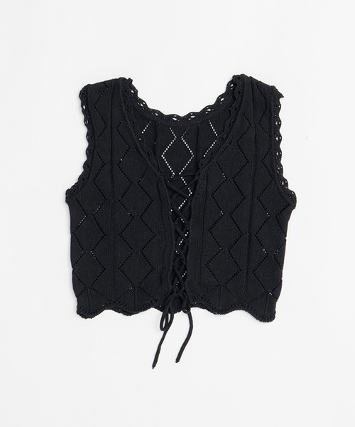 【PRANK PROJECT】サマーニットベスト セール】2WAYレースアップベスト / 2way Lace-up Vest（その他