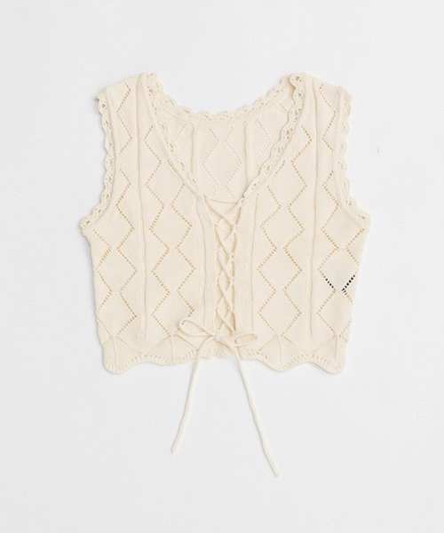 セール】2WAYレースアップベスト / 2way Lace-up Vest（その他