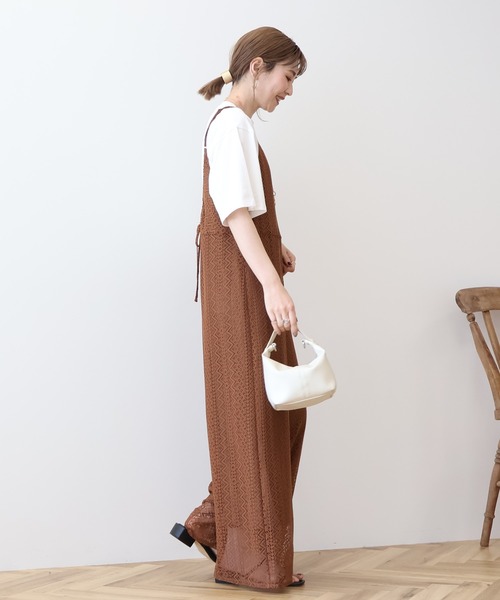 AMERICAN HOLIC（アメリカンホリック）の「レースキャミサロペット（サロペット/オーバーオール・レディース・ブラウン/ブラック/アイボリー・M/L）」の17枚目の写真