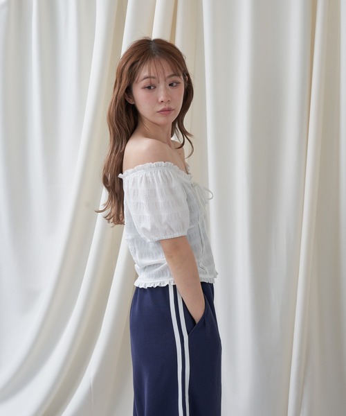 RAY CASSIN(レイカズン)の「コンパクトヘンリーブラウス(シャツ/ブラウス・レディース・ホワイト/ホワイト系その他2/ブルー系その他2・FREE)」の8枚目の写真