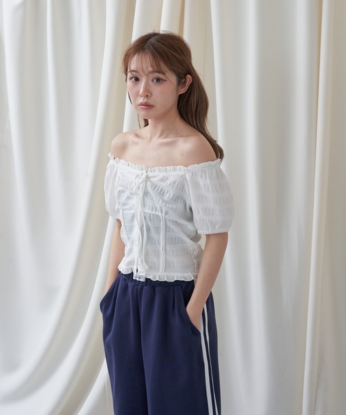 RAY CASSIN(レイカズン)の「コンパクトヘンリーブラウス(シャツ/ブラウス・レディース・ホワイト/ホワイト系その他2/ブルー系その他2・FREE)」の7枚目の写真