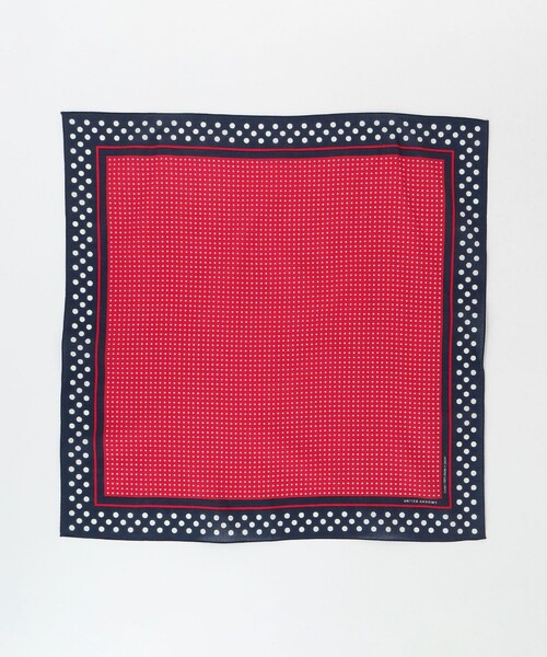 UNITED ARROWS（ユナイテッドアローズ）の「ドット バンダナ（バンダナ/スカーフ・メンズ・ダークブラウン/レッド/ダークグリーン/コバルトブルー・FREE）」の5枚目の写真