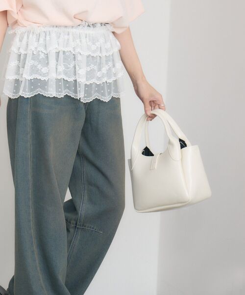 RETRO GIRL（レトロガール）の「スカーフ付きバッグ（ハンドバッグ・レディース・ブラック/レッド/オフホワイト・ONE SIZE）」の8枚目の写真