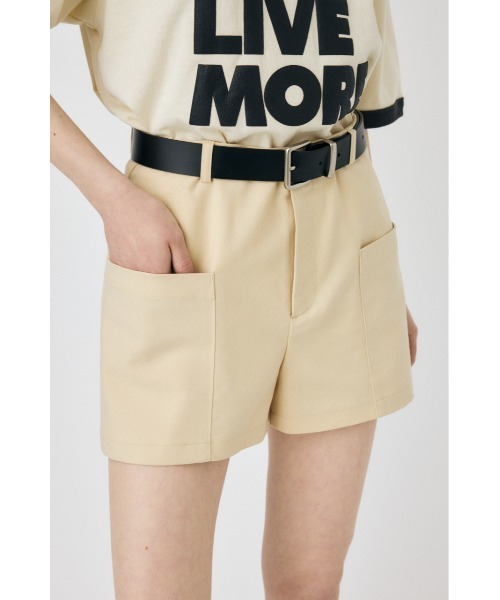 MOUSSY（マウジー）の「BIG POCKET ショートパンツ（その他パンツ・レディース・アイボリー/ブラック・1/2）」の19枚目の写真