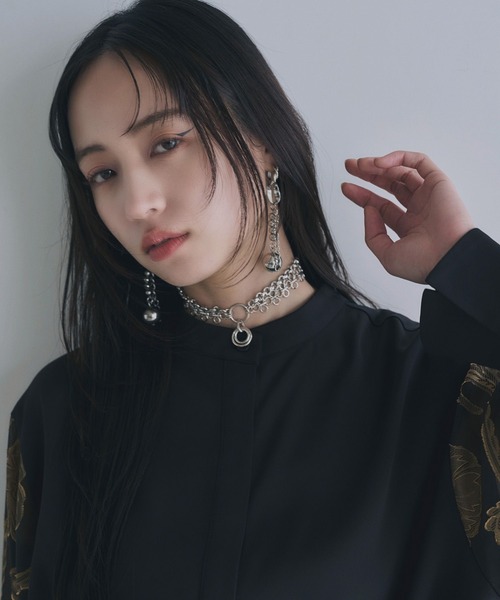 HARE(ハレ)の「メタルチョーカーネックレス(HARE)(ネックレス・レディース・シルバー/ブラック・FREE)」の18枚目の写真