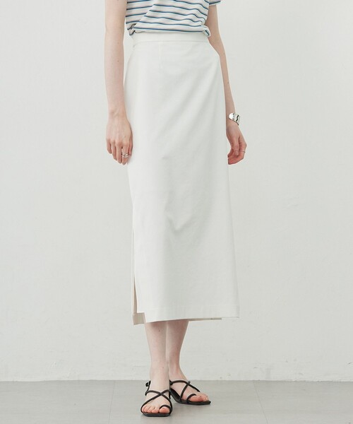 セール】シェルタリングドライサテン タイトスカート（スカート）｜ICB