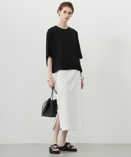 セール】シェルタリングドライサテン タイトスカート（スカート）｜ICB