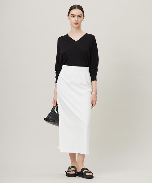 セール】シェルタリングドライサテン タイトスカート（スカート）｜ICB