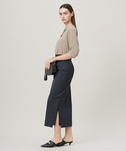 セール】シェルタリングドライサテン タイトスカート（スカート）｜ICB