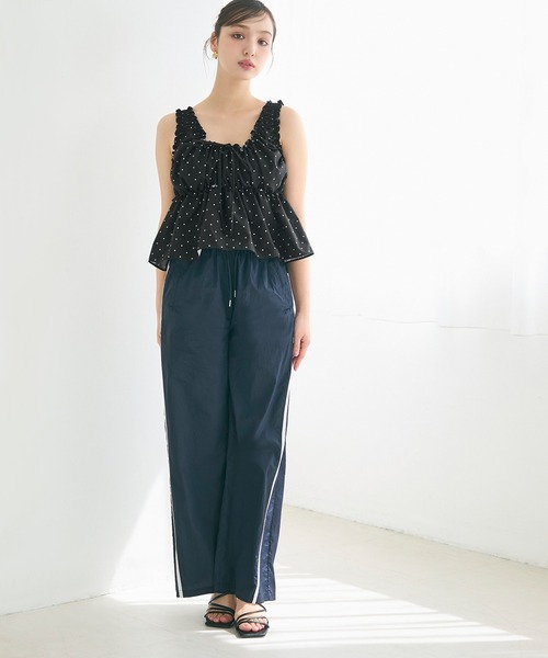 coca(coca)(コカ)の「【WEB限定セール】ドットギャザーブラウス(シャツ/ブラウス・レディース・ドット/ブラック・M/L)」の18枚目の写真