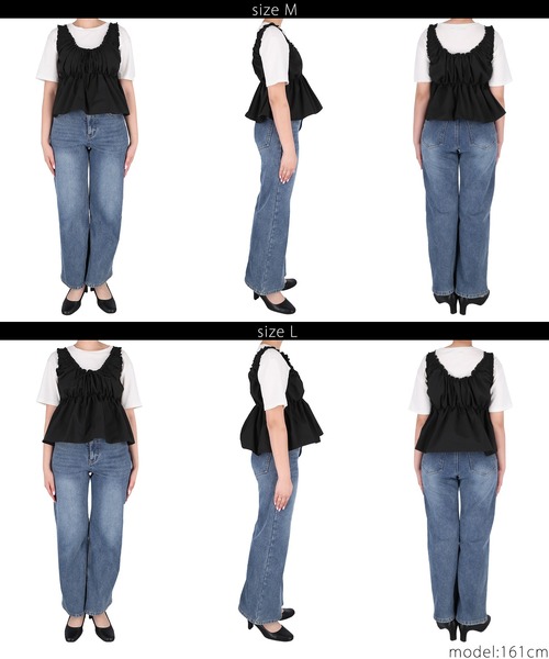 coca(coca)(コカ)の「【WEB限定セール】ドットギャザーブラウス(シャツ/ブラウス・レディース・ドット/ブラック・M/L)」の9枚目の写真