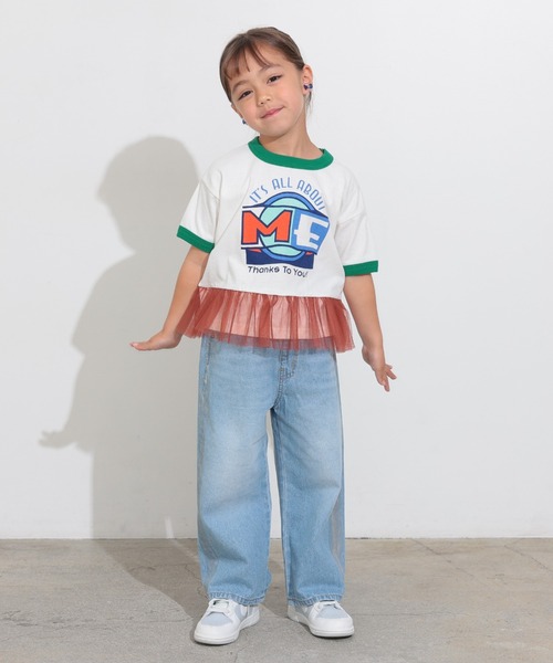 Ocean&Ground（オーシャン&グラウンド）の「ｼﾙﾊﾞｰﾗｲﾝﾃﾞﾆﾑﾊﾟﾝﾂ（デニムパンツ・キッズ・ダークインディゴブルー/ケミカルウォッシュ・90/100/110/120/130/140）」の9枚目の写真