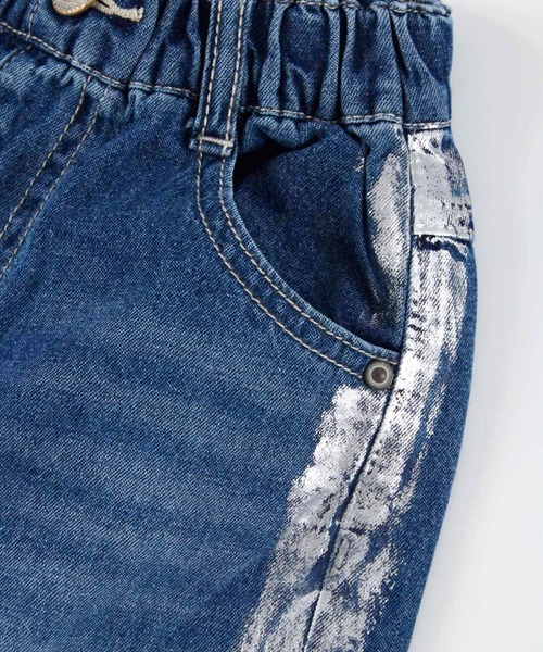 Ocean&Ground（オーシャン&グラウンド）の「ｼﾙﾊﾞｰﾗｲﾝﾃﾞﾆﾑﾊﾟﾝﾂ（デニムパンツ・キッズ・ダークインディゴブルー/ケミカルウォッシュ・90/100/110/120/130/140）」の17枚目の写真