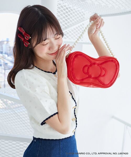 ハローキティ リボンチェーンバッグ（ショルダーバッグ）｜MAJESTIC