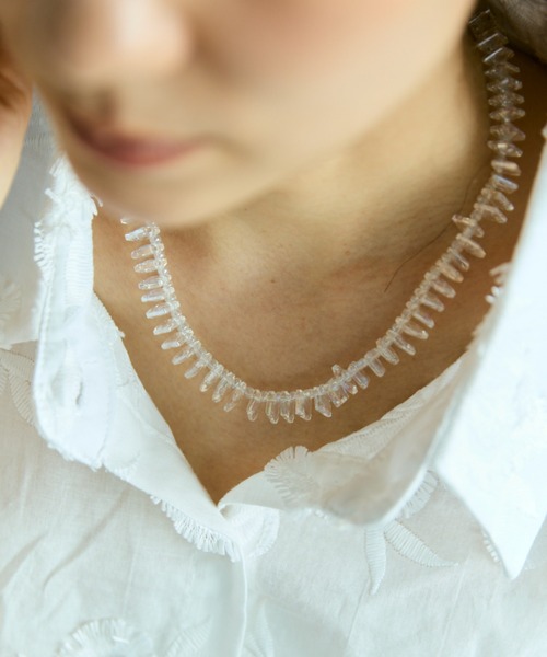 Libra Cue(リブラ キュー)の「クリアネックレス(ネックレス・レディース・クリア・FREE)」の1枚目の写真