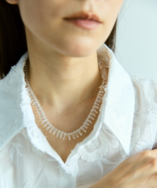 Libra Cue(リブラ キュー)の「クリアネックレス(ネックレス・レディース・クリア・FREE)」の3枚目の写真