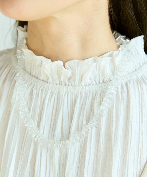 Libra Cue(リブラ キュー)の「クリアネックレス(ネックレス・レディース・クリア・FREE)」の4枚目の写真