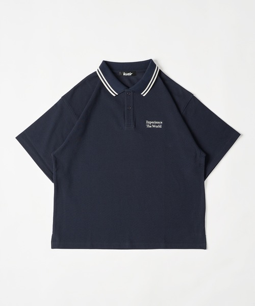 kutir(クティール)の「ASSORTED MOSS STITCH POLO SHIRT/アソート鹿の子ポロシャツ(ポロシャツ・メンズ・アイボリー/ブラック/グレー/レッド/ブラウン/ネイビー/ブラック系/ネイビー系/ブラウン系/レッド系・LARGE/MEDIUM)」の7枚目の写真