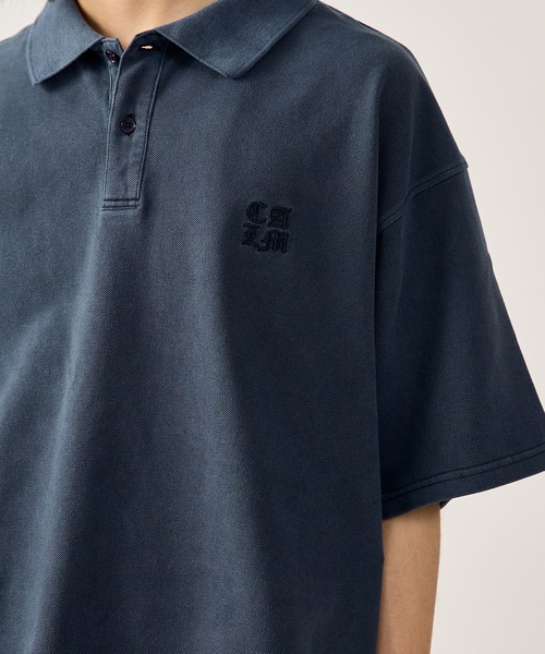 kutir(クティール)の「ASSORTED MOSS STITCH POLO SHIRT/アソート鹿の子ポロシャツ(ポロシャツ・メンズ・アイボリー/ブラック/グレー/レッド/ブラウン/ネイビー/ブラック系/ネイビー系/ブラウン系/レッド系・LARGE/MEDIUM)」の20枚目の写真
