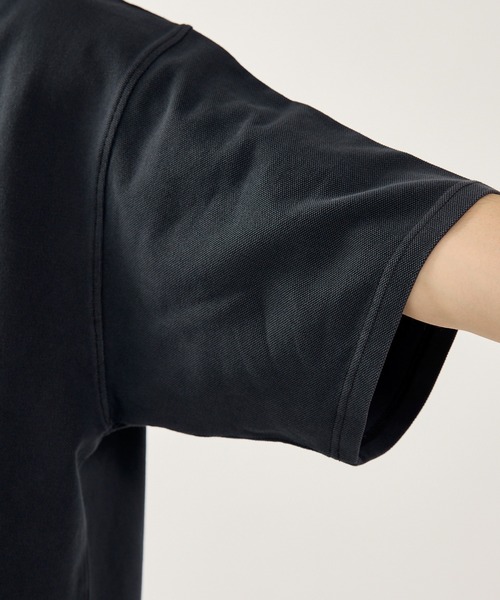 kutir(クティール)の「ASSORTED MOSS STITCH POLO SHIRT/アソート鹿の子ポロシャツ(ポロシャツ・メンズ・アイボリー/ブラック/グレー/レッド/ブラウン/ネイビー/ブラック系/ネイビー系/ブラウン系/レッド系・LARGE/MEDIUM)」の22枚目の写真