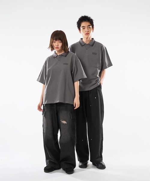 セール】ASSORTED MOSS STITCH POLO SHIRT／アソート鹿の子ポロシャツ