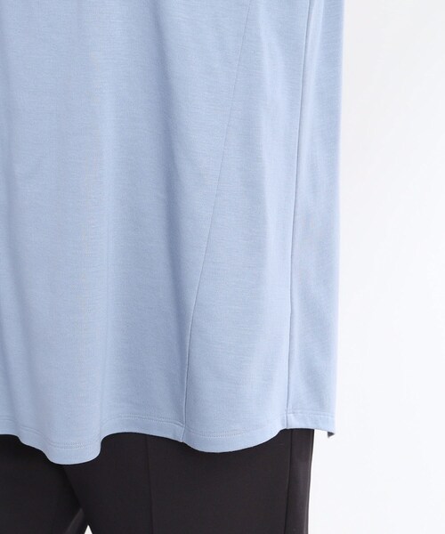 Reflect(リフレクト)の「【腰周りカバー】すっきり見えAラインカットソー(Tシャツ/カットソー・レディース・ライトブルー/サンドベージュ/ライトパープル/ネイビー/オフホワイト・05/07/13/15 /17/11/09)」の15枚目の写真